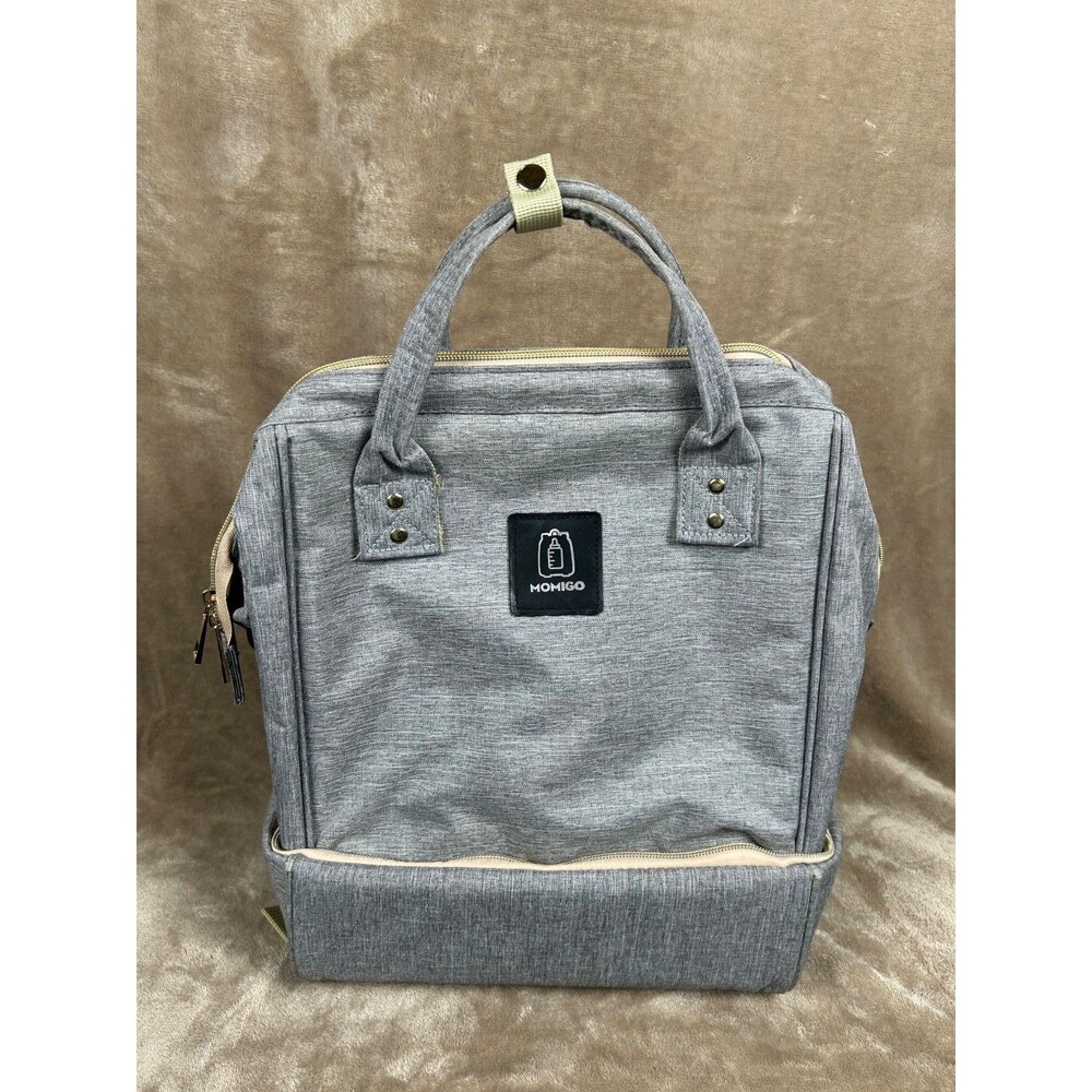 MOMIGO Breast Pump Backpack Cooler and Moistureproof Bag Large Grey